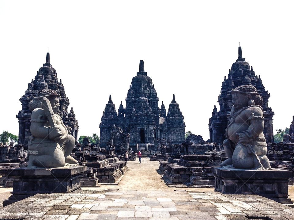 Candi Sewu of Prambanan. Candi Sewu is one of the temple in the Prambanan world heritage site. It is located in Central Java, Indonesia.