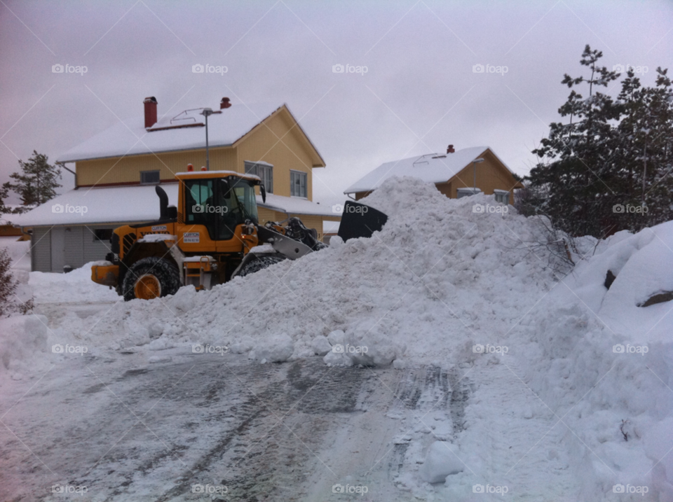 snow winter pile volvo by MagnusPm