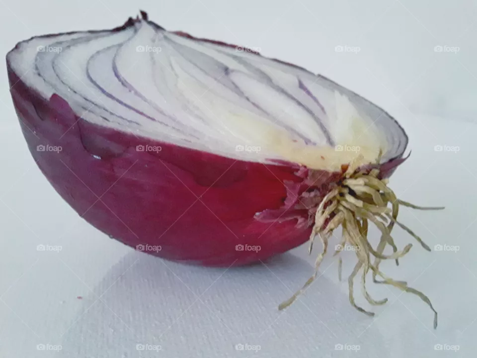 half a red onion