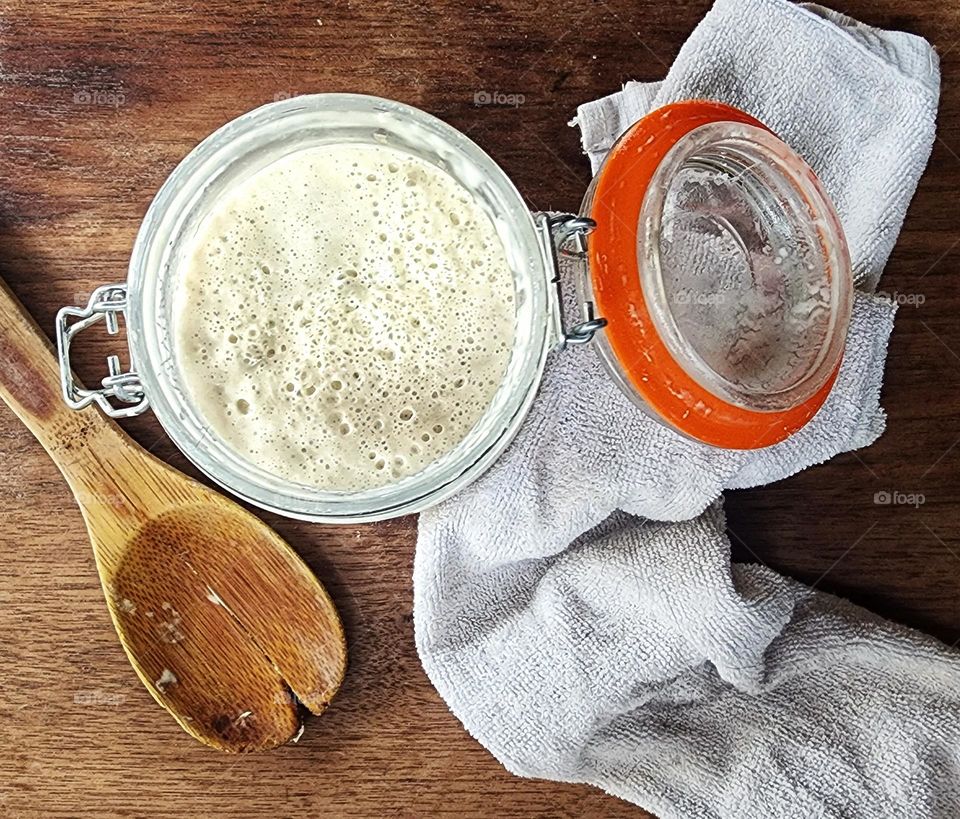 Sourdough starter.