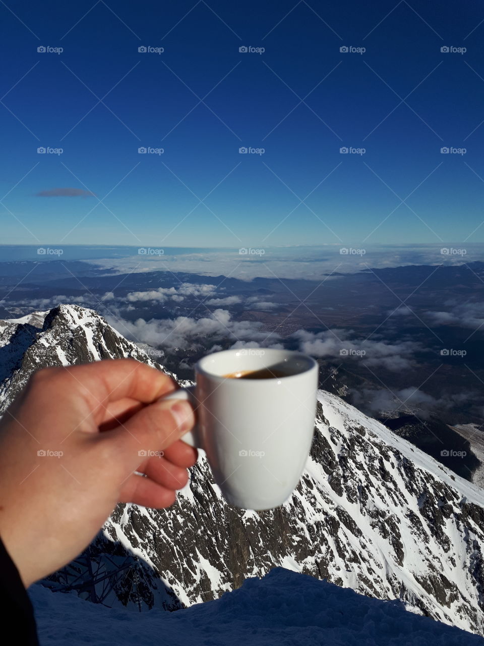 Coffee time on mountain High Tatras