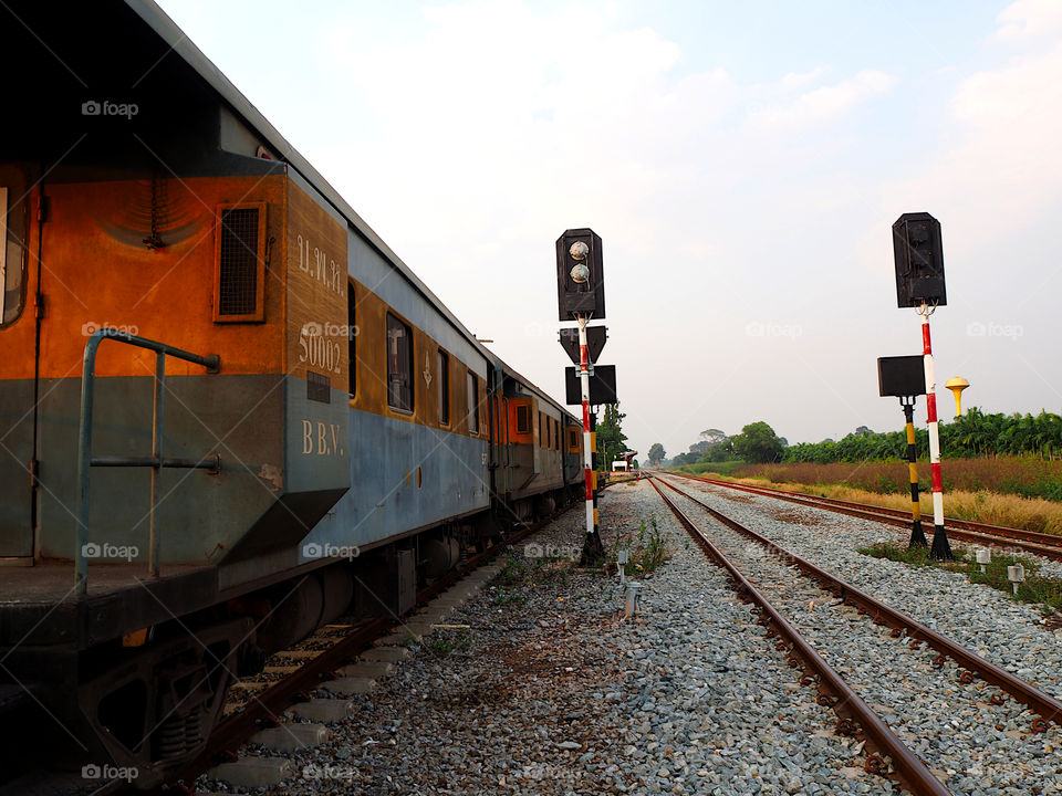 Parked old train