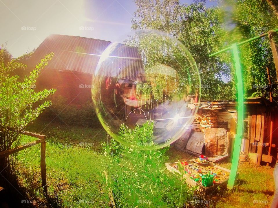 bubbles in summer