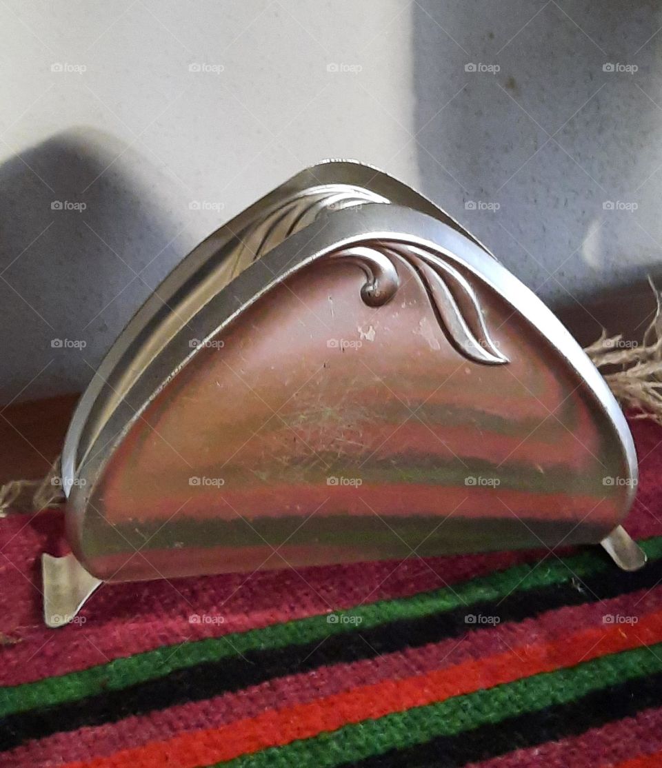 metal triangular napkin holder