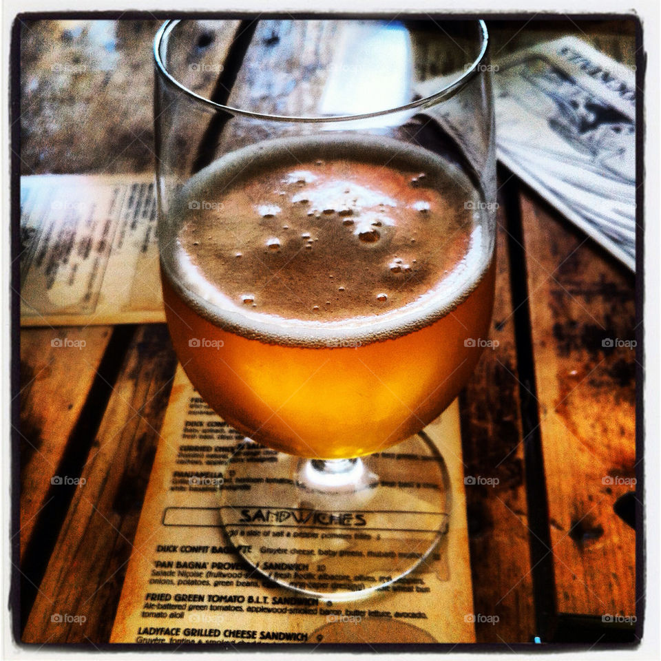 table bubbles beer menu by bdesign