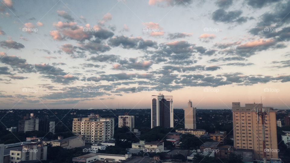 Céu de fim de tarde 