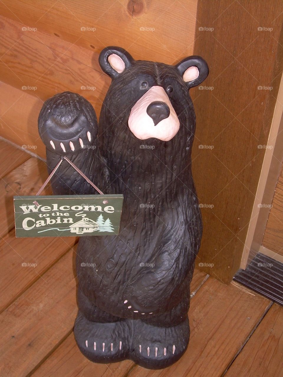 Welcome to the cabin bear