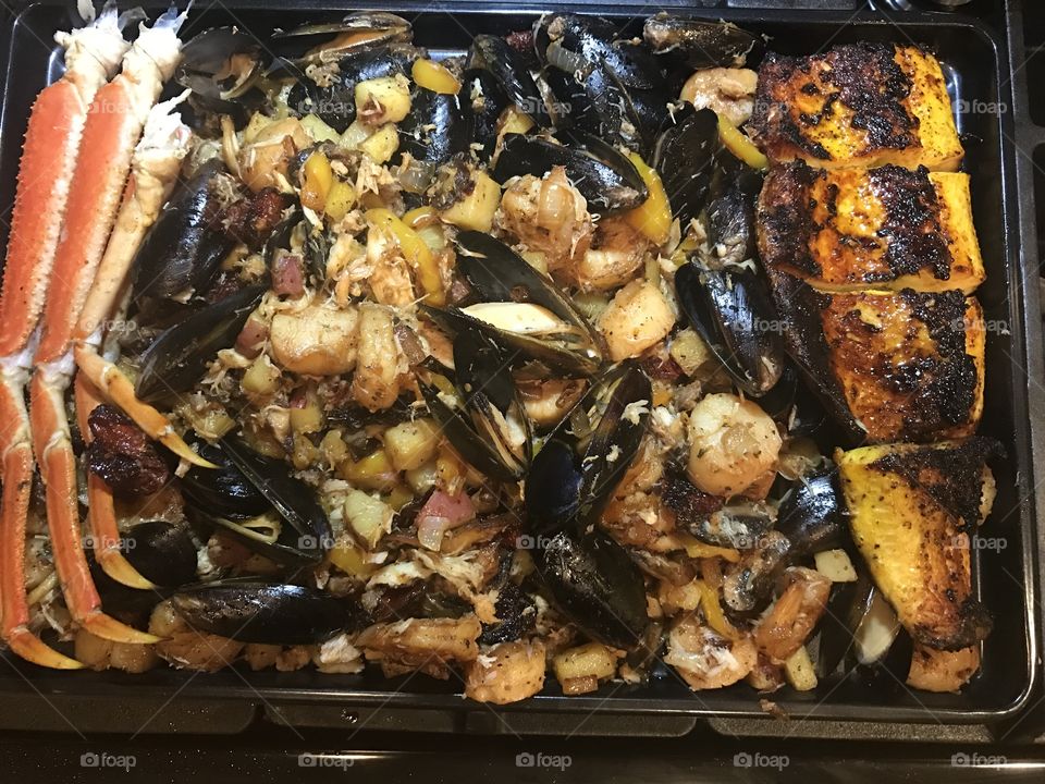 Seafood tray