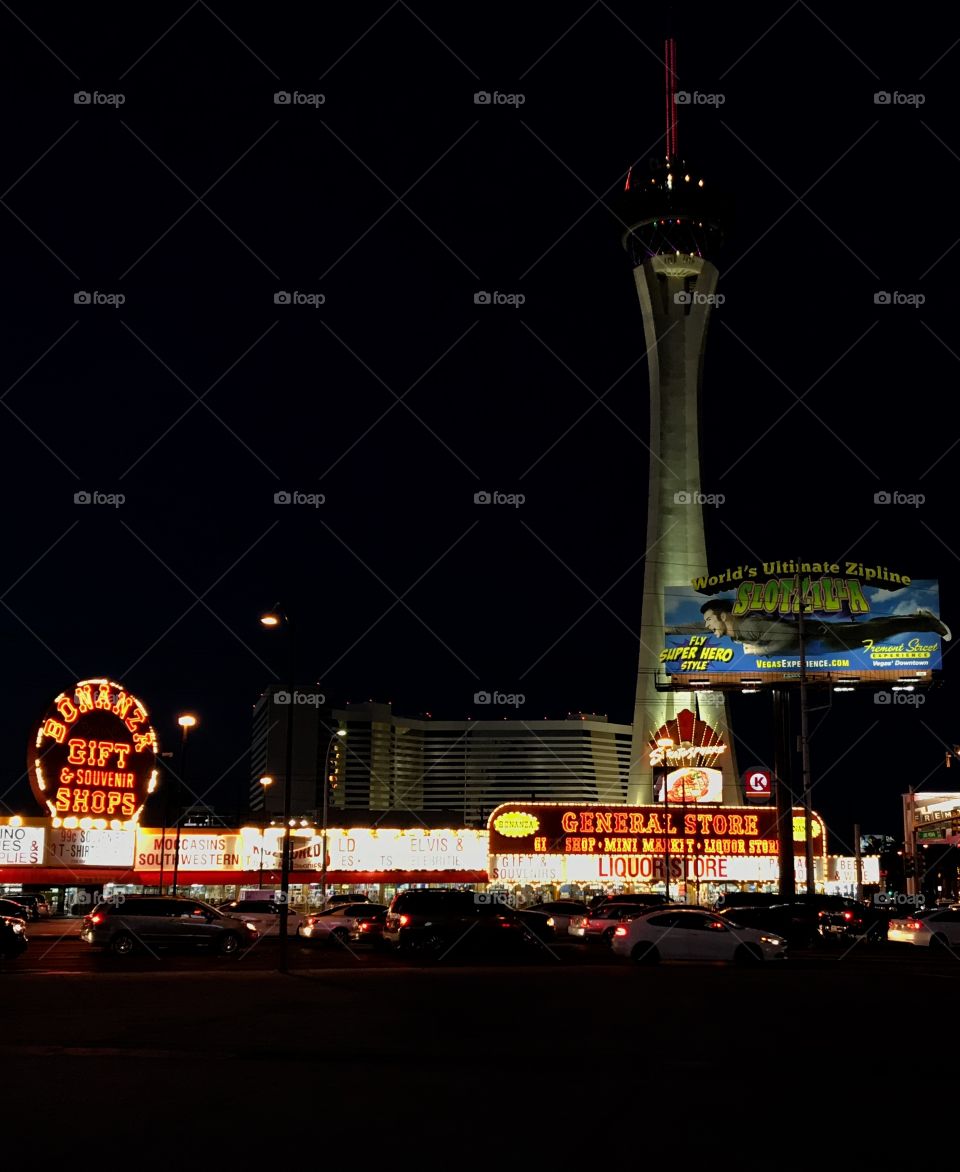 Las Vegas and Stratosphere hotels in the background