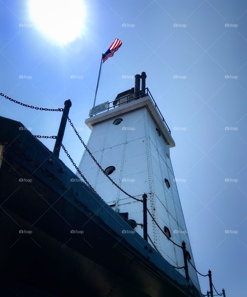 North Breakwater Lighthouse—taken in Ludington, Michigan 