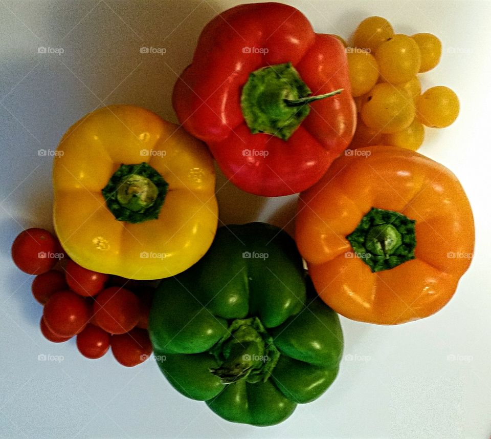 Bell Peppers and Cherry Tomatoes