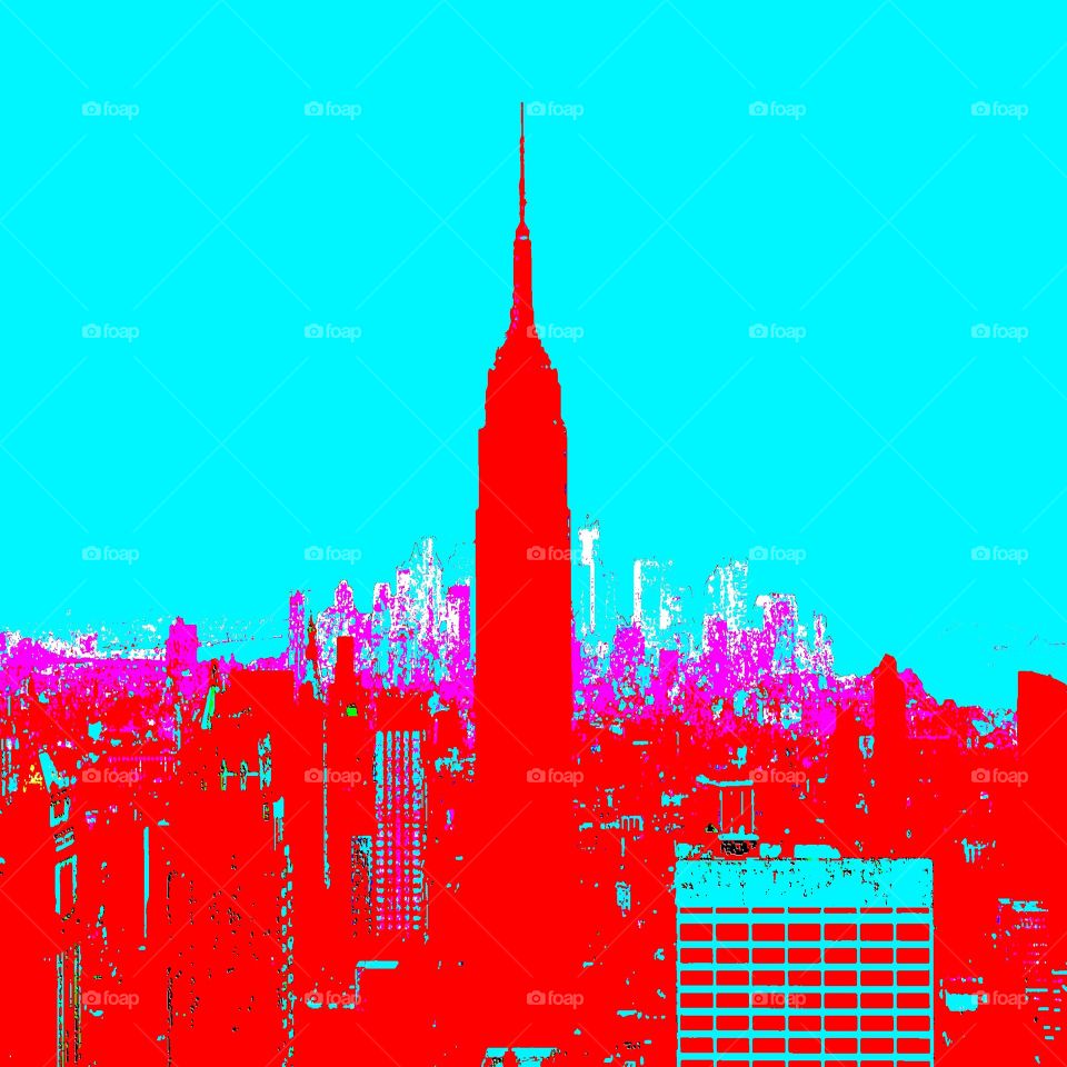 New York red blue