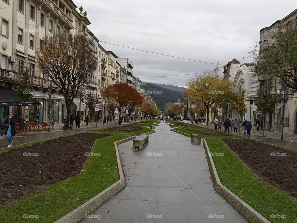 rainy day in Braga Portugal