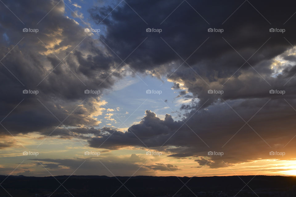 Clouds during sunset