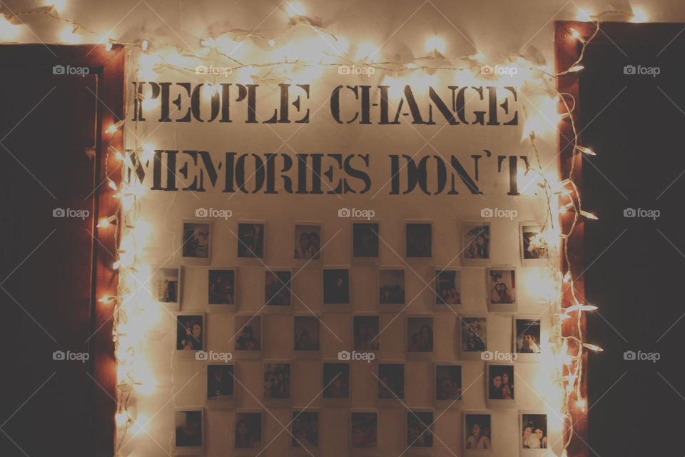People change, memories don't 