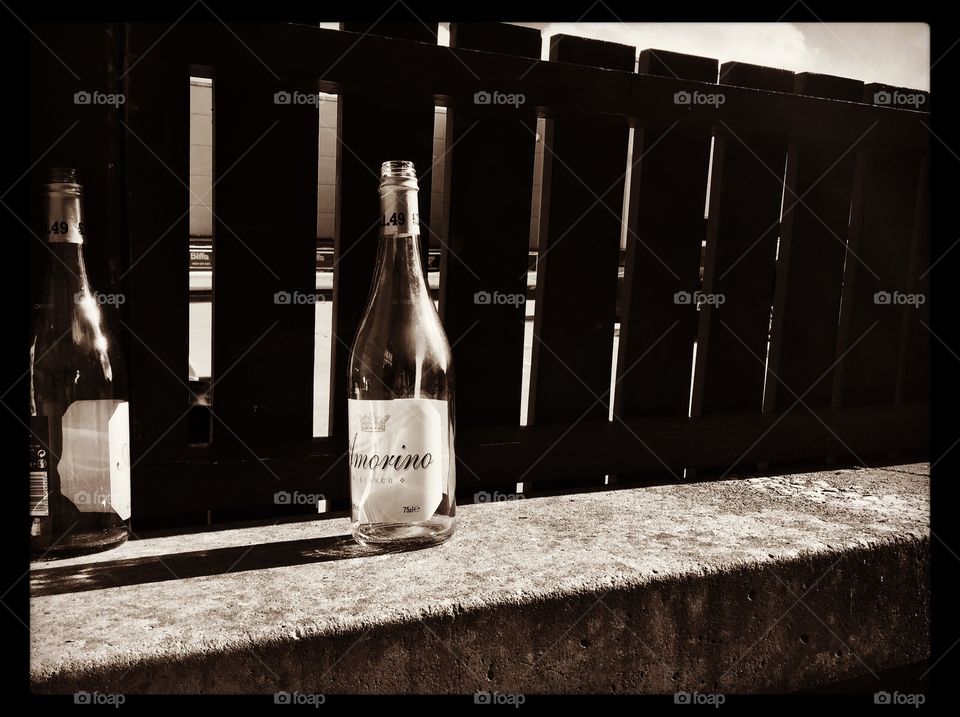 In The Morning Light, Empty Bottles From The Previous Night, Taken In England