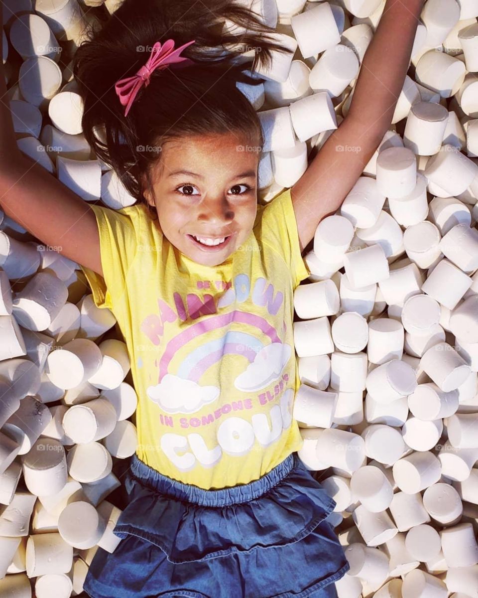 Marshmallows background 