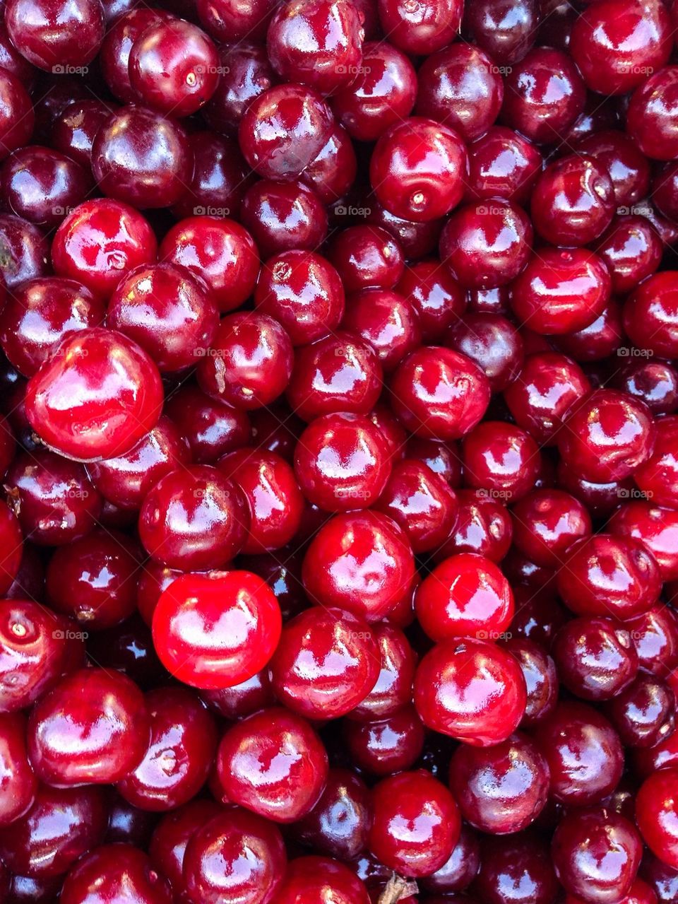 Full frame shot of cherries