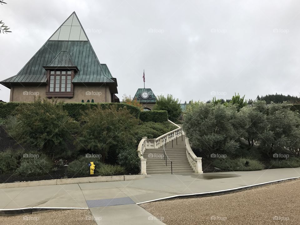 Coppola winery staircase