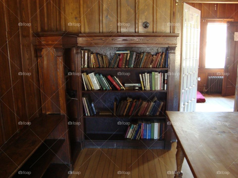 Book shelf.