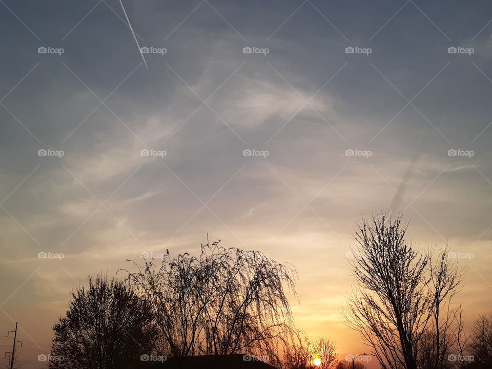 Sunset Trails and Shadows