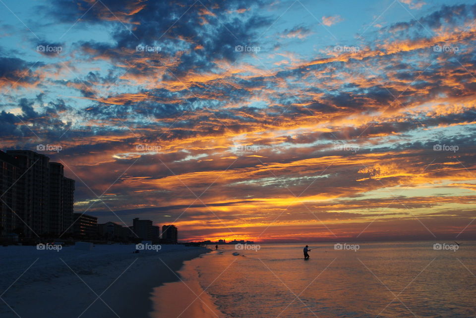 Sunrise at the beach in Destin, Florida
