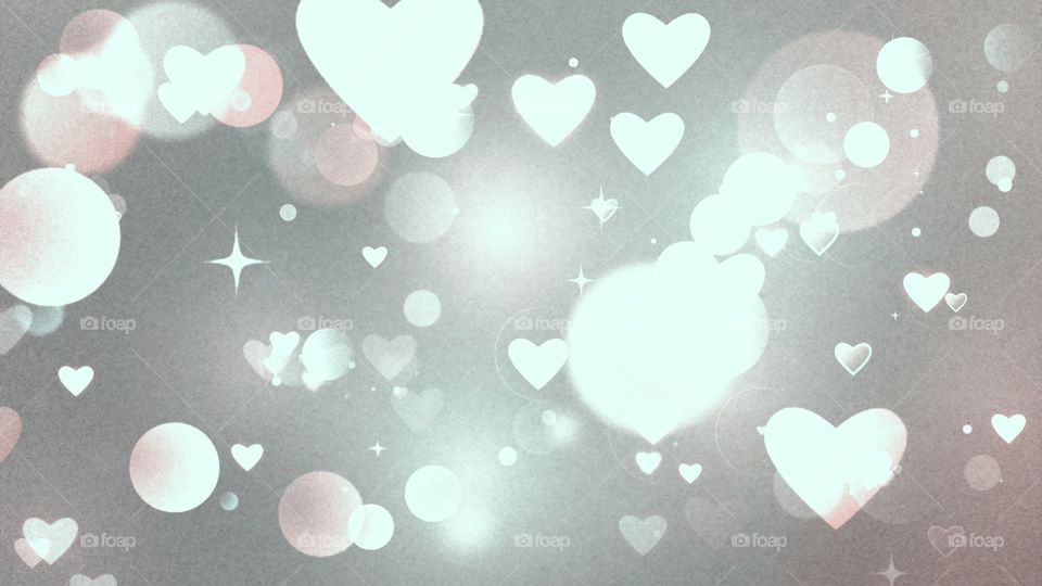 Hearts and bubbles and hearts.