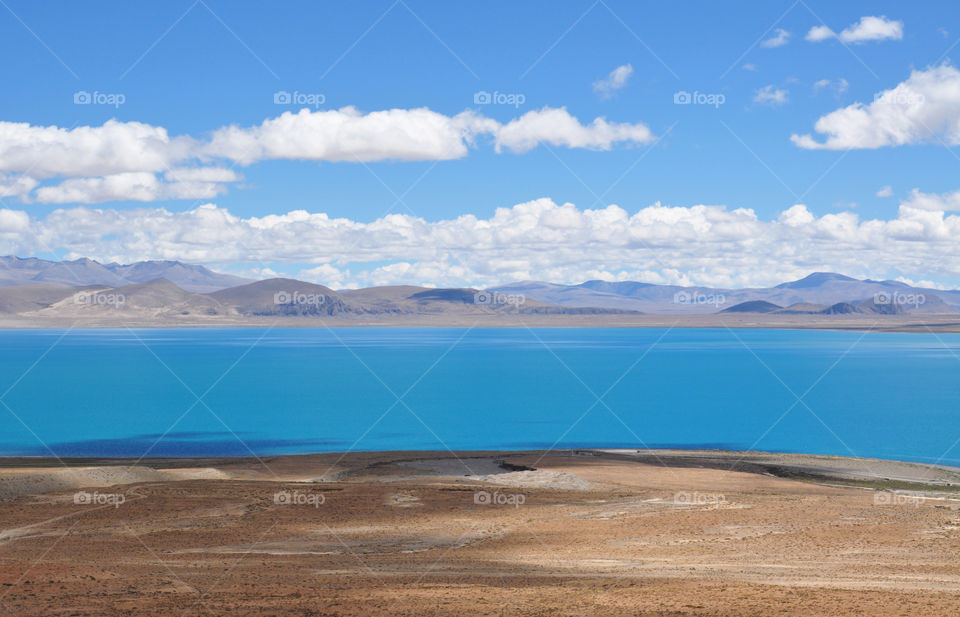Saint lake in Tibet 