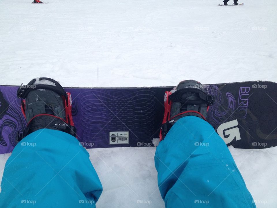 Snowboard Feet Selfie