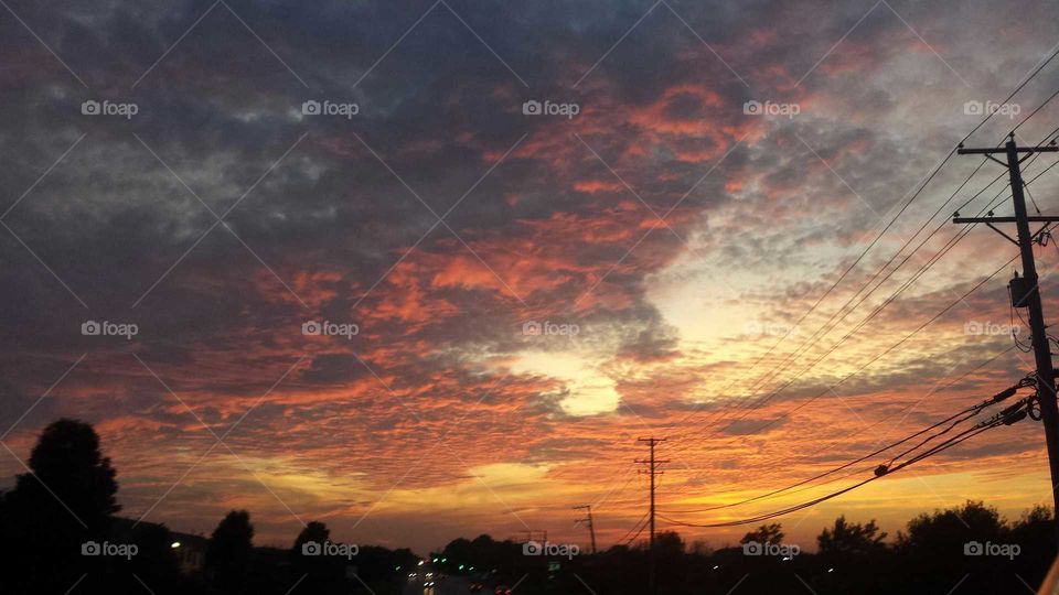 amazing sunset view