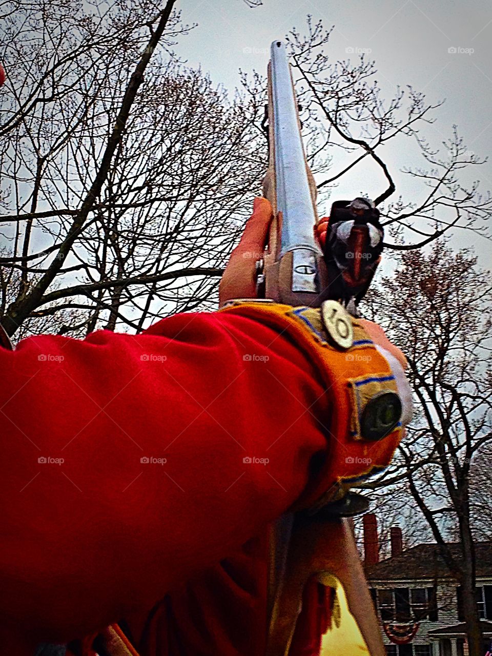 Ready, aim.... Looking down the barrel of a redcoats rifle