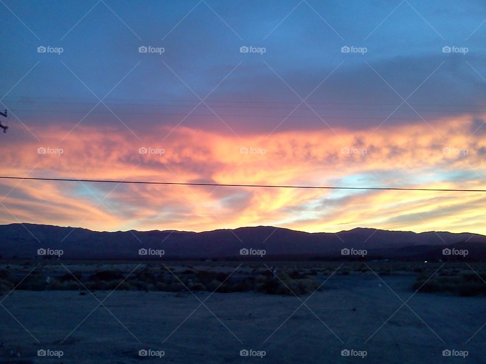 beautiful high desert sunset. right in my front yard