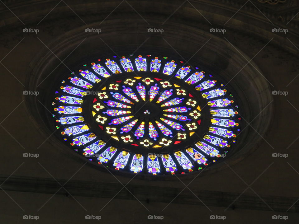 Stained Glass round mandala