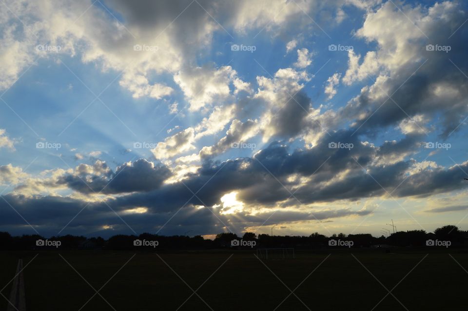 Evening sky CollegeStation 