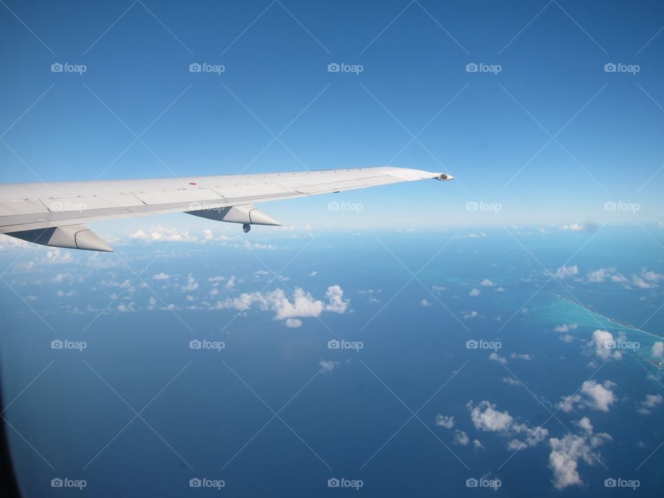 Over Bimini island