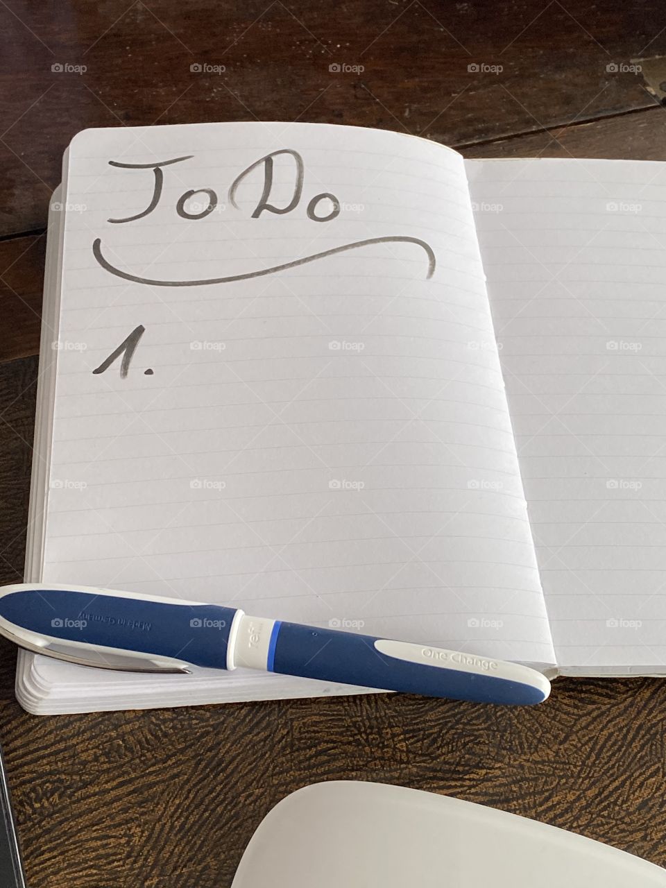 Making a plan for today. Today‘s plan ist important 