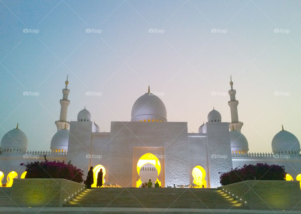 Sheikh Zayed Grand Mosque. Be captivated by the majestic Sheikh Zayed Grand mosque located in the capital city of United Arab Emirates, Abu Dhabi. A place not only for worshippers but a place that opens its doors to everyone willing to learn their culture and religion.