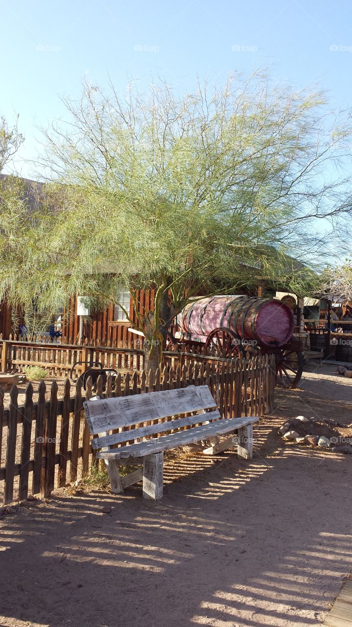 Calico Ghost town courtyard