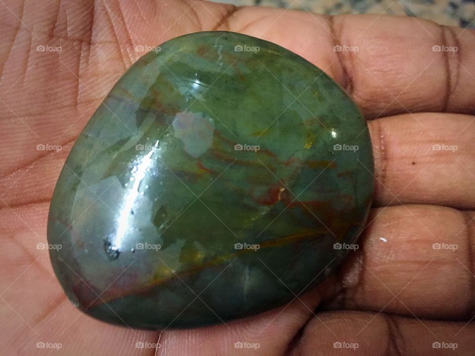 A beautiful stone with colors