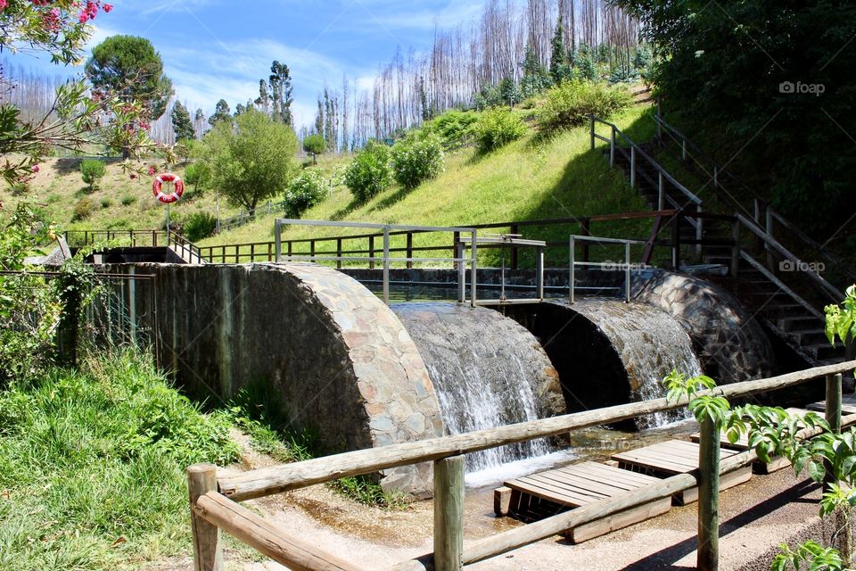 Small dam in the countryside 