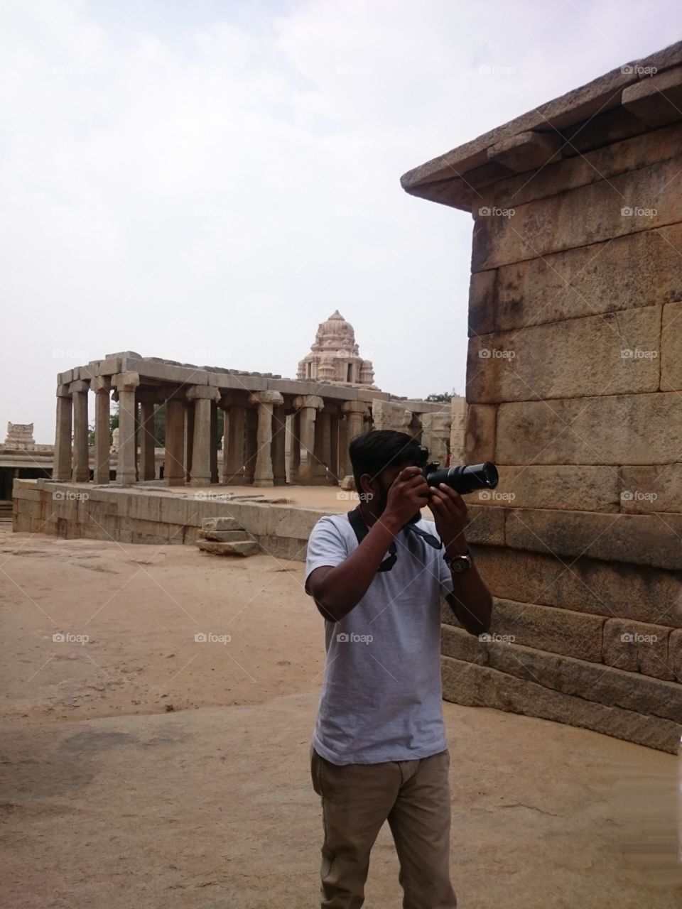 Photographer in action