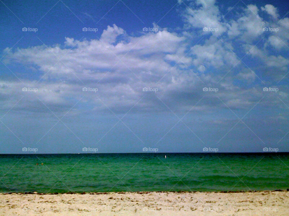 beach ocean sand horizon by jmsilva59