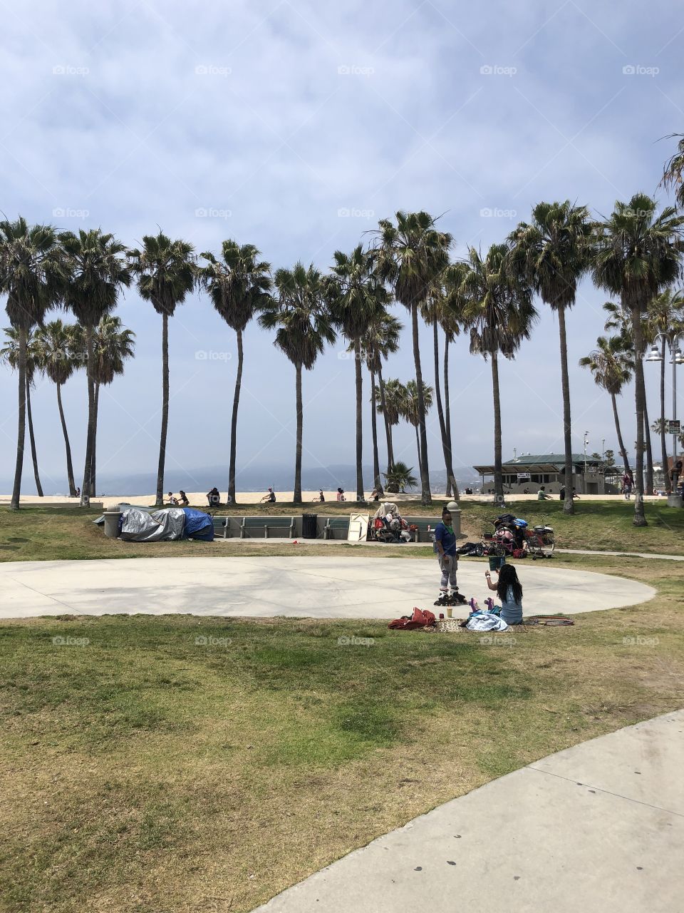Skate park beach Cali Venice beach 