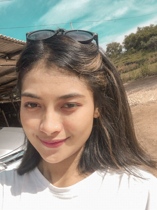 selfie in the beach