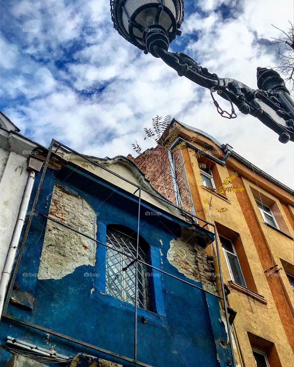 Old buildings in Plovdiv.