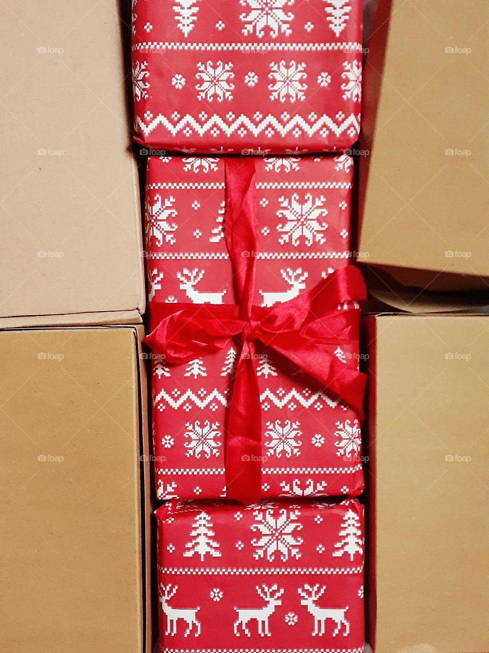 Multicolored gift boxes