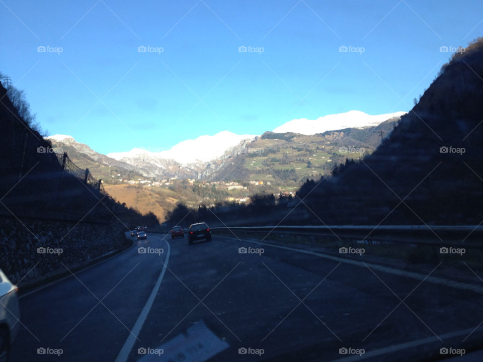 Mountain, Landscape, Travel, Road, Snow