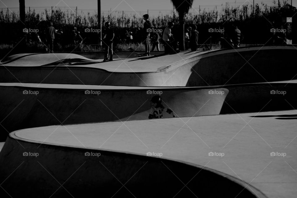 Skate playground shadows