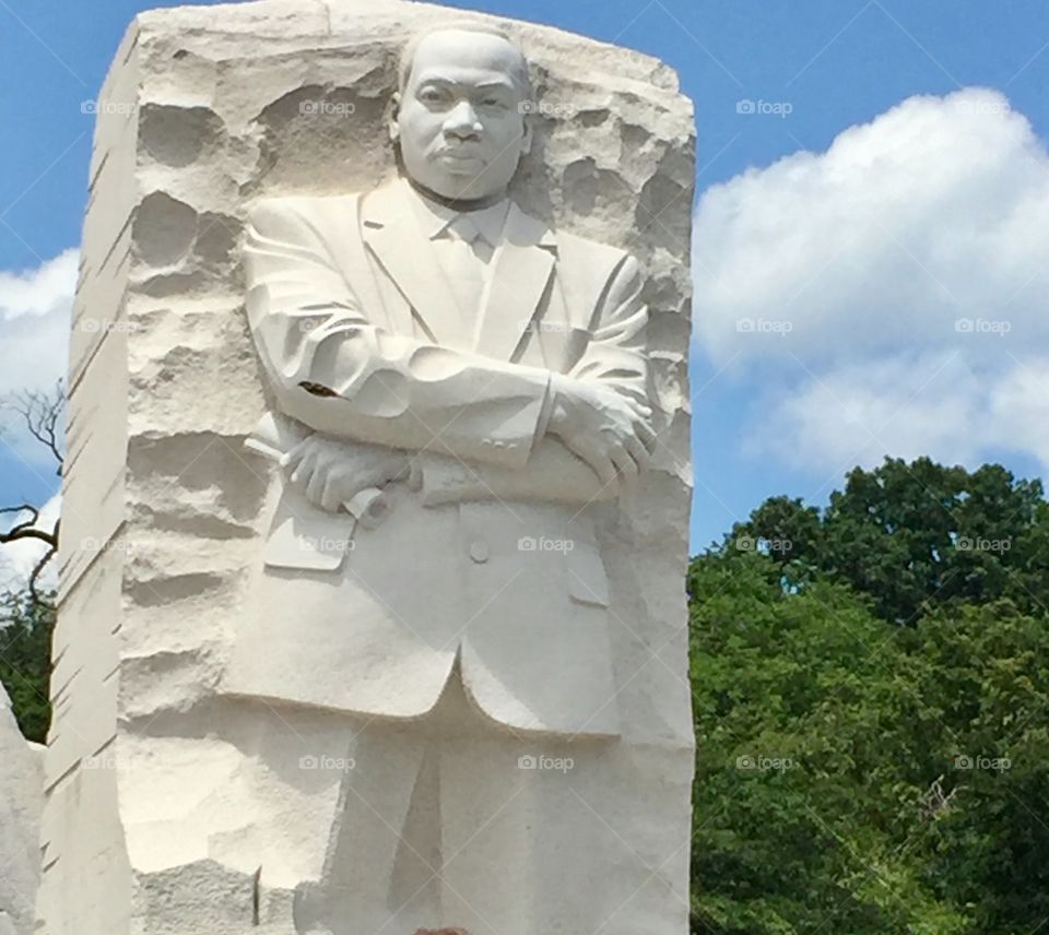 The Martin Luther King Monument in DC