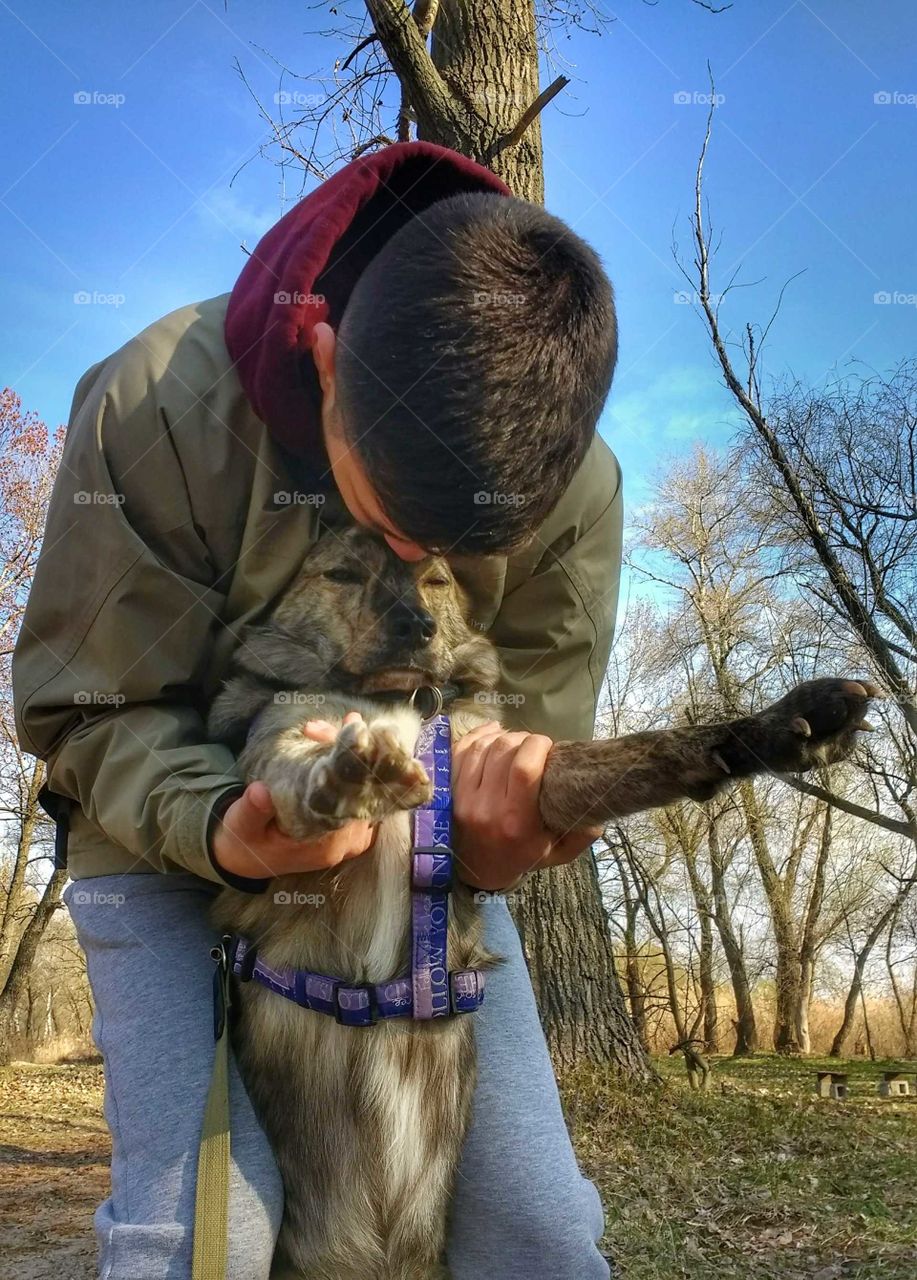 Spring walk with your dog!